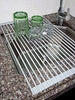 Stainless Steel Shelf Folding Dish Drain Frame Roll