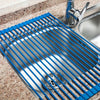 Stainless Steel Shelf Folding Dish Drain Frame Roll